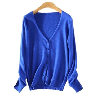 Damen-Strick-T-Shirts, Kaschmir-Herbst-Winter-Cardigan mit V-Ausschnitt, Wolle, elastische Pullover, schlanke, eng anliegende Strickjacken 221007