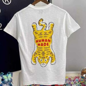 メンズTシャツ2022特大の男性女性トップティーヒューママッドタイガーTシャツT221006