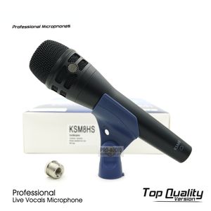 Grad A Super-Cardioid KSM8HS Professional Live Vocals Dynamic Wired Microphone KSM8 Handhållen MIC för Karaoke Studio-inspelning