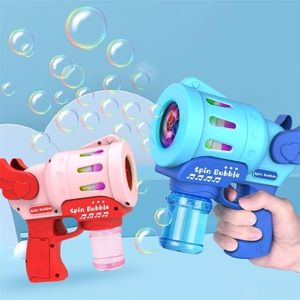 Новинка игр пузырьковая машина автоматическая воздуходувка для пистолета Toys Toys Indoor Outdoor Soap Water Dired для детей 221007