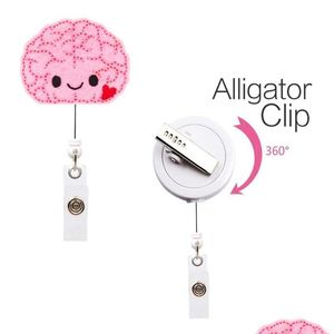 Other Fashion Accessories Doctors Nurse Office Brain Badge Reel Retractable Pl Id Lanyard Name Tag Card Holder Key Ring Chain Clips 7 Dh2Yu