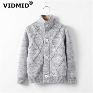 Pullover vidmid Autumn Winter Kids Baby Boys Cardigan Coat Sweaters Girls Cotton Jumpers Jacka Barnkläder 7088 01 L221007