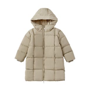 Down Coat Children's Zip up Padded Jacket Over the Knee Long Boys and Girls Winter Clothes Thickened 221007