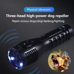 Dog Training Obedience Rechargeable Ultrasonic For Repellent Device Anti Barking Repeller Defense Electric Shocker Protection 221007