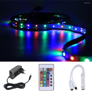 Strisce LED Strip Light Remote Control RGB SMD2835 DC12V 1M 2M 3M 4M 5M Flessibile Lampada Nastro Diodo Per Festival Decorazione Sala Computer