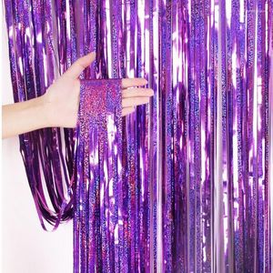 Christmas Decorations Metallic Foil Fringe Shimmer Backdrop Wedding Party Wall Decoration Po Booth Tinsel Glitter Curtain Gold