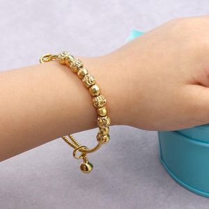 Bangle 2022 FS Cute Small Campana De Cuentas Heart-Shaped Piece Child Classic Delicate Jewelry