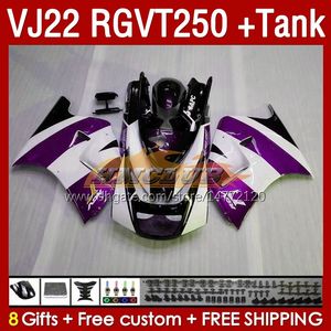 OEM Fairings & Tank For SUZUKI RGV250 SAPC VJ22 RGVT250 RGV-250 VJ 22 160No.130 glossy purple RGV RGVT 250 CC 90 91 92 93 94 95 96 RGVT-250 1990 1991 1992 1993 1995 1996 Fairing