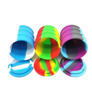Silicone Container Large Food Grade Barrel Jars Bottle Dab Wax Rubber Drum Shape Containers Silicon Dry Herb Dabber Box