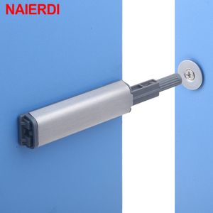 Door Catches Closers 10PCS NAIERDI Stopper Cabinet Stainless Steel Push to Open Touch Damper Buffer Soft Quiet Closer Furniture Hardware 221007