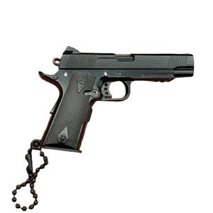 1911 Pistola giocattolo Pistola modello in miniatura Portachiavi Full Metal Shell Lega Non può sparare Regalo di compleanno per ragazzo All'ingrosso 1163