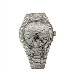 Mrożone luksusowe tarcze modowe Zegarek BEZEL VVS MAISSANITE MANS Women Diamond Sale Produkty VFG5
