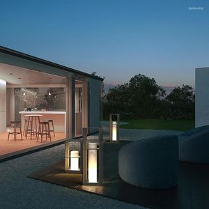 Garden Light Solar LED staket utomhus vattenpoof landskap belysning gräsmatta lampa villa gård dekor golvlampor