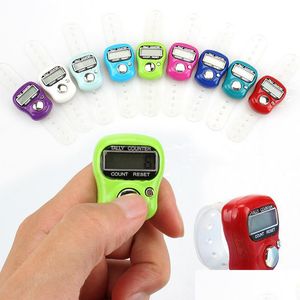 Otros accesorios de moda Dedo Mano Banda Pantalla Contador Electrónico Lcd Contador digital Mini anillo Sostener Cabeza Contar Tasbih Tasbeeh Pgdew Dhmiy