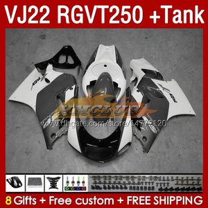 OEM Fairings & Tank For SUZUKI RGV250 SAPC VJ22 RGVT250 RGV-250 VJ 22 160No.152 RGV RGVT 250 CC 90 91 92 93 94 95 96 RGVT-250 1990 1991 1992 1993 1995 1996 Fairing grey white