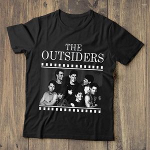 Herren-T-Shirts The Outsiders Movie Characters T-Shirt Schwarz Baumwolle Herren S-5XL US-Lieferant Unisex Loose Fit T-Shirt