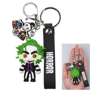 2023 UNN Custom Popular halloween keychain Set Accessories Personal Safety promotion gift 3D Bad Bunny Glowing in night Keychain