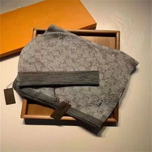 23 Lenço de chapéu de moda definido para beanias homens mulheres inverno 2 peças Shawl Designer chapéus lã de lã de lã lães