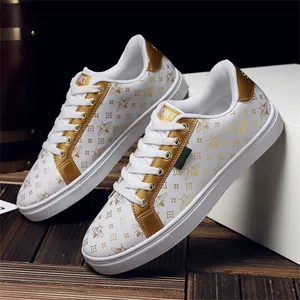 New 2022 Luxury Shoes Men Spring Designers Platform White Sneakers Women Leather Thick-soled Casual Sports Shoes Men walking shoes