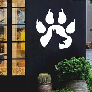 Wall Stickers Cute Decal Dog Animals Pets Shop House Decor Door Window Removable StickersCreative Mural Cx321