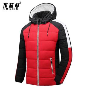 남성용 파카 파카 겨울 유럽 크기 2021 새로운 따뜻한 두꺼운 방수 재킷 코트 패션 클래식 후드 캐주얼 T221006