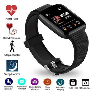 116 Plus Smart Watch Pressão arterial Medição de pulseiras Pátães rastreadores de pulseira impermeabilizados Rastreador cardíaco Monitor Pedômetro Pedômetro Mulheres homens