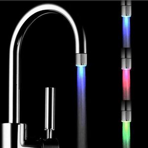 LED-Wasserhahn-Stream-Licht, 7 Farben, wechselndes Glühen, Dusche, Farbwechsel für Küche, Badezimmer, Boutique 43