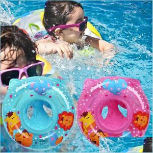 Favore di partito Pvc durevole Toddler Kids Water Pool Float Seat Swim Training Tool Baby Swimming Ring Pump Quickly For Outdoor Drop Delive Dhvm9