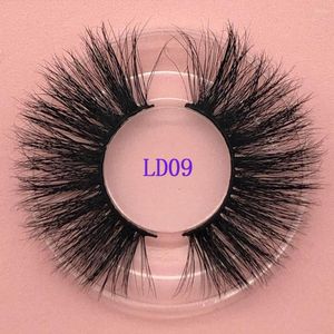 Ciglia finte Make Up Ciglia di visone 3D Bellezza drammatica 25mm Imballaggio personalizzato Striscia completa Cruelty Free Lash