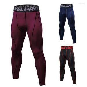 Calças masculinas de compressão atléticas leggings esportivas de secagem rápida para academia