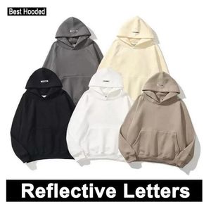 Ess Warm Hooded Hoodies Mens Womens 패션 Streetwear 풀오버 스웨터 루즈 후드 연인 탑 의류