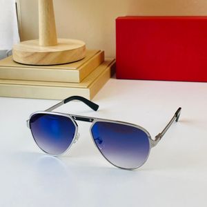 Óculos de sol polarizados de designer carti para homens mulheres piloto de piloto de luxo UV400 óculos de ponte única de ponte de sol de soldados de metal de metal moldura de metal polaroid óculos