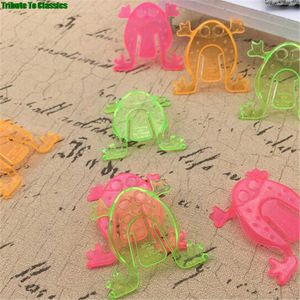 Feestspellen Crafts stks Jumping Frog Hoppers Game Kids Party Favor Birthday Party Toys For Girl Boy Goody Bag Pinata Fillers cm T221008
