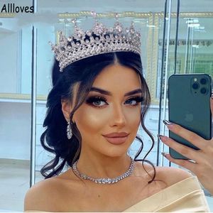 Luxury Zircon Crown Bridal Headpieces Headwear Crystal Women Tiaras Rhinestone Wedding Hairdress Birthday Headband Pageant Hair Jewelry Accessories CL1236