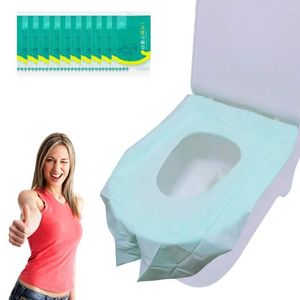 Toilet Seat Covers 10Pcs Disposable Extra Large PE Film Travel Mats For Kids And Adults Potty Training