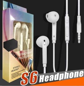 S6 S7 Earphone Earphones J5 Headphones Earbuds Headset for Jack In Ear wired With Mic Volume Control 3.5mm No packing box