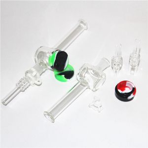 hookahs Nectar Kit Glass smoking Tips with Titanium and Quartz Nail Dish 10mm 14mm Glass Pipe