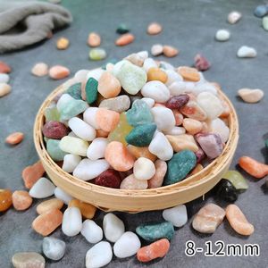 Decorations Fishbowl Bottom Sand Wash Free Small Stone Turtle Natural Landscaping Colorful Rigid Decoration Five Flower Stone Aquarium 2201007