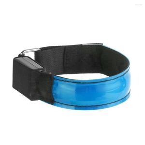 Joelheiras até carregamento USB Bateria LED Luminous Light Flashing Wrists Night Running Brandelet Bracelet Belt Belt Belt Belt