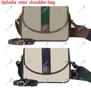 Tasarımcı Moda Çantası Ophidia Mini Omuz Çantası İtalya Lüks Messenger Çantalar Unisex Crossbody Akşam Debriyaj Çanta Flep Kapak Çantası 722117 23x17x7cm