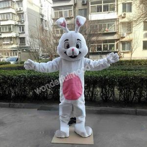 Performance Easter Rabbit Mascot Costumes Carnival Hallowen presenter unisex utomhus reklamdräkt kostym semester firande tecknad karaktär kläder