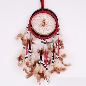 Other Home Decor Handmade Feather Dream Catcher Originality Europe And America Art Pendants 5 Color Car Home Decoration Supplies 4 2W Dhm15