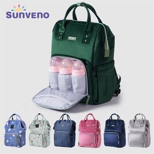 Bolsas de fraldas Sunveno Original Travel Baby Mommy Backpack Organizador Nappy Maternity Mãe Mãe 221007