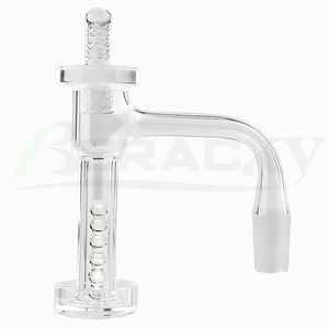 DHL Beracky Full Weld Palenie Terp Slurper Banger z kwarcowym filarem/czapką kwarcową 10 mm 14 mm 18 mm 20 mmod Płynne fazowane gwoździe krawędzi do bongs platformy DAB