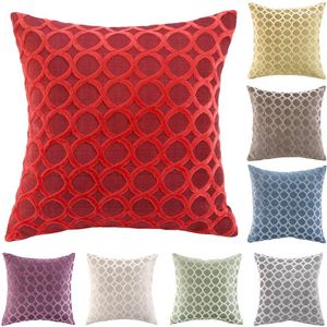 Pillow Flocked Red Decorative Covers Pillowcase S For Sofa Pillowcover Velvet Cover Living Room