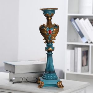 Candle Holders Retro Style Pillar Holder Dining Table Candlestick Centrepiece For Fireplace Wedding Events Church Decor