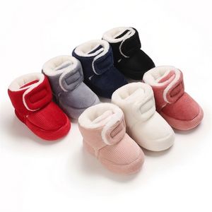 Första Walkers Winter Super Warm Born Shoes Baby Girls Princess Boots Soft Soled Spädbarn Småbarn Kids Boy Footwear 221007