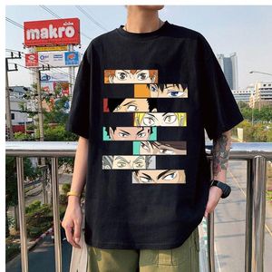 남자 T 셔츠 애니메이션 haikyuu tobio kageyama oikawa tooru kozume kenma men tees haruku 발리볼 주니어 여름 오-넥 짧은 슬리브