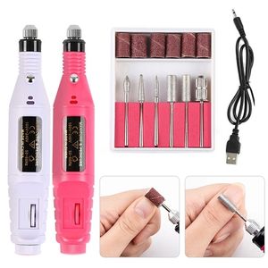 Nail Art Equipment Professional Drill Machine Electric Files Bits Manicure Milling Cutter Set Gel Polish Remover Tools 20000 rpm 221007