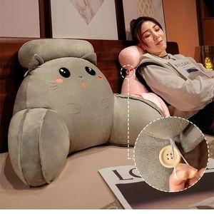 CushionDecorative Pillow Cartoon Plush Reading Pillow Bed Wedge Back Resting Lounge Cushion Pillows for Sitting Up In Chair with Arm Rests Relaxing 221008